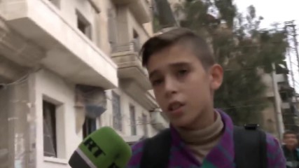 Syria: Blood stained school books – young victims recount deadly rebel shelling on Aleppo school