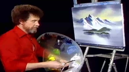 S09 Радостта на живописта с Bob Ross E07 - горски хълм ღобучение в рисуване, живописღ