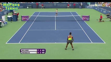 Serena Williams vs Tsvetana Pironkova Cincinnati 2015 Highlights