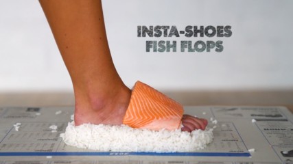 Инста фотография на обувки: DIY fish flops