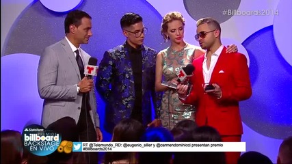 El Duo Chino y Nacho hablan - backstage en los Premios Billboard 2014