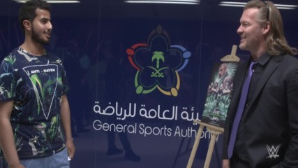 Chris Jericho makes a young Saudi artist's dream come true in Jeddah