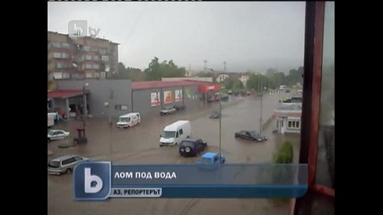 Лом под вода, код жълто на някои места