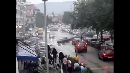 Bmw 5 Massive Burnout