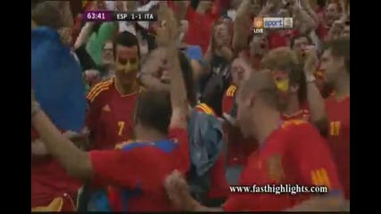 Евро 2012 : Испания 1 - 1 Италия ( Сеск Фабрегас връща Испания във мача 64' минута) 10.06.2012