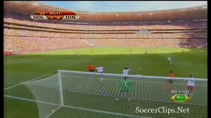 14.06.2010 - Световно Първенство - Холандия 2 - 0 Дания автогол на Поулсен 