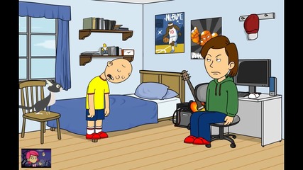 caillou Opens up Youtube Account while Grounded