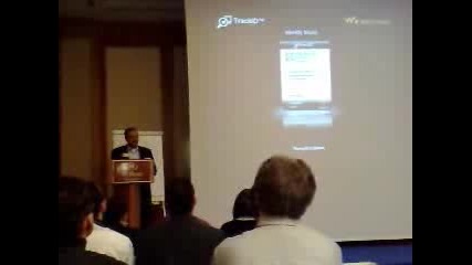 Abbas Sumar presenting the Sony Ericsson W960