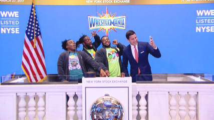 The New Day ring the opening bell at the New York Stock Exchange