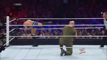 Cm Punk & Daniel Bryan vs. The Wyatt Family- Tribute to the Troops 2013