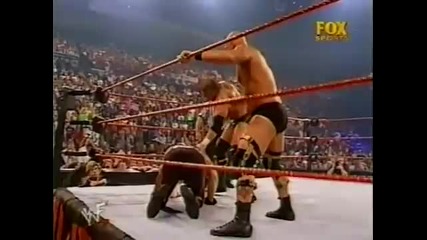 Wwf Raw Is War Трите Хикса и Стив Остин срещу Кейн