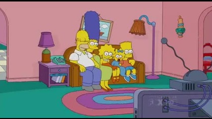 The Simpsons Couch Gag with iphone 