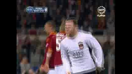As Roma - Man. United (0 - 2 Rooney)