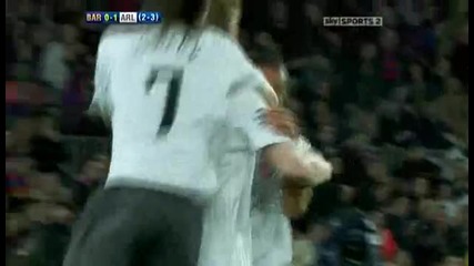 Nicklas Bendtner goal vs Barcelona 