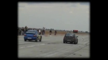 Mitsubishi Lancer Evo I X Vs. Subaru Impreza Wrx Sti Drag Race 