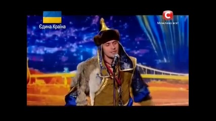Талант с невероятно изпълнение гърлово пеене - Украйна има талант [22.03.14]