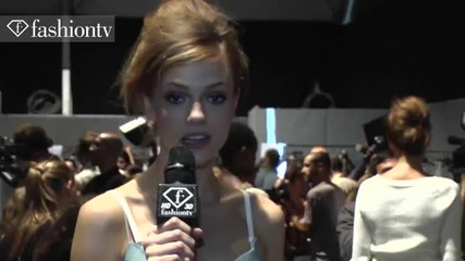 Ermanno Scervino Backstage ft Isabeli Fontana - Milan Fashion Week Spring 2012 Mfw