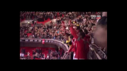Man Und 2:1 Aston Villa Награждаването Карлинг къп 