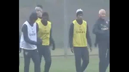 David Beckham Trenira S Arsenal