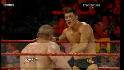 Raw 9/07/09 Cody Rhodes vs John Cena