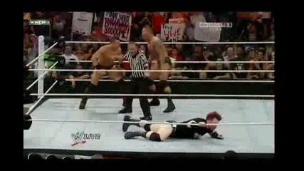Randy Orton прави Р К О на Jey Uso , Sheamus и Miz 