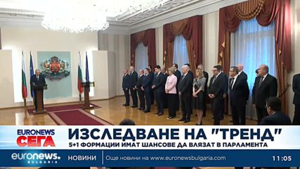 "Тренд": 5+1 формации имат шансове да влязат в парламента