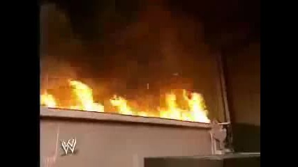 Shane Mcmahon Kicks Kane Into Fire