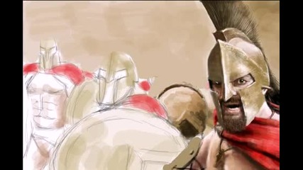 Re Speed Painting + Animation This Is Sparta! 
