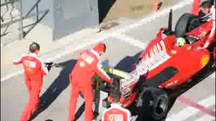 F1 2010 тест Фелипе Маса ями!