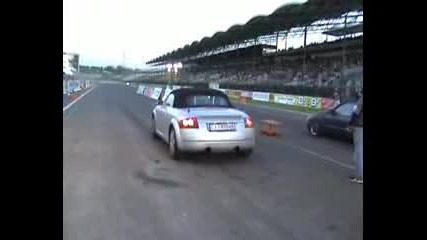 Audi Tt 1.8 Turbo Vs. Ford Sierra Cosworth Drag Race - - 