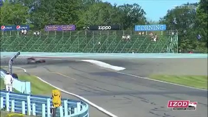 Ernesto Ej Viso се разби на Watkins Glen 2010 Indy Car Series