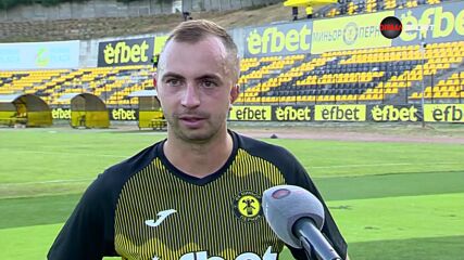 Кристиян Слишков след победата на Миньор срещу Марек