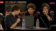 One Direction - Live Chat - Интервю за Z100 - Ню Йорк - част 1/2