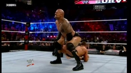 Скалата и Джон Сина срещу Миз/r-truth (wwe Survivor Series 2011) - Част 2