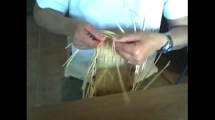 Basket Weaving Video 26a - Mini Muffin Basket - Step 1 with Braided Rim 