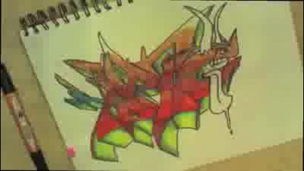 Optic Graffiti Sketch