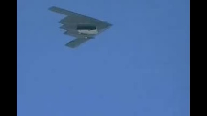 Stealth bomber in real action