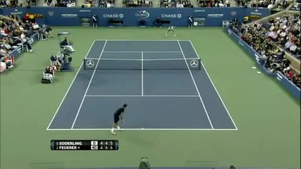 Federer vs. Sodering Us Open 2010 Qf Quick Highlights 