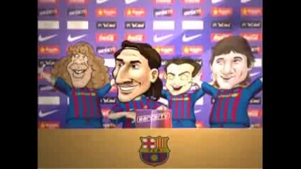 Ibrahimovic in Barca Toons