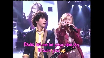 Miley Cyrus,hannah Montana Live,jonas Brothers_we Got The Party_(with The Words) Kenny Ortega