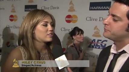 Miley Cyrus at Pre Grammy Gala 