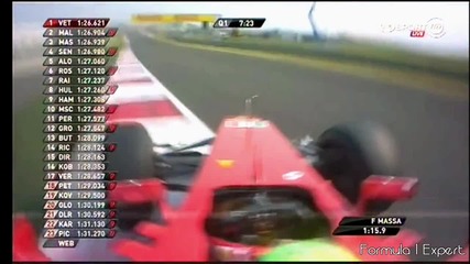 F1 Гран при на Индия 2012 - Massa се завърта на квалификациите [hd][onboard]