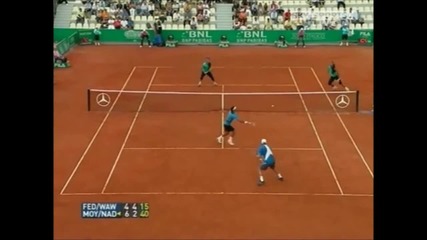R.federer vs R.nadal C.moya - Rome 07 [hd]