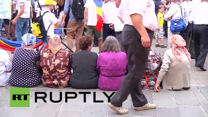 Moldova: Chisinau activists rally for a union of Romania and Moldova