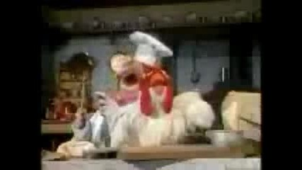 The Muppets Show - Swedish Chef Making Chicken kak se pravqt qica