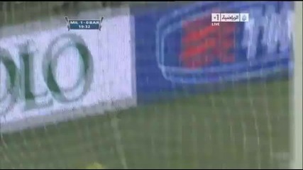 Ibrahimovic гол ac Milan vs Bari 3 - 0 Купата на Италия (20 - 01 - 2011) 