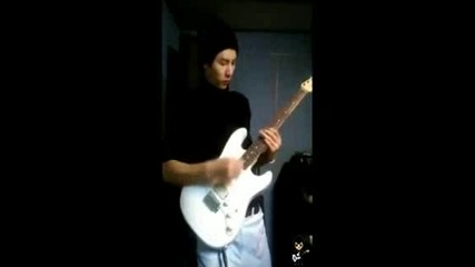 No Min Woo Pratice Playing Guitar [rock]