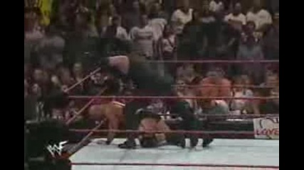 Wwf - Stone Cold Steve Austin vs The Undertaker ( First Blood ) Match 3/4 part
