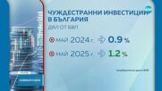 Чуждестранните инвестиции у нас - 47% по-високи от миналата година