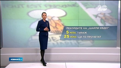 брой на "Шарли Ебдо" се продава за 100 000 лв. у нас